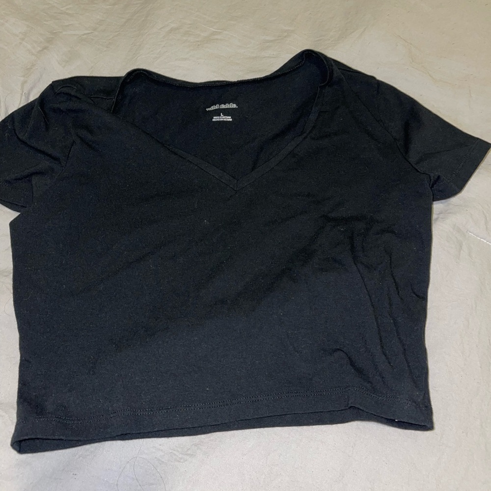 black crop top